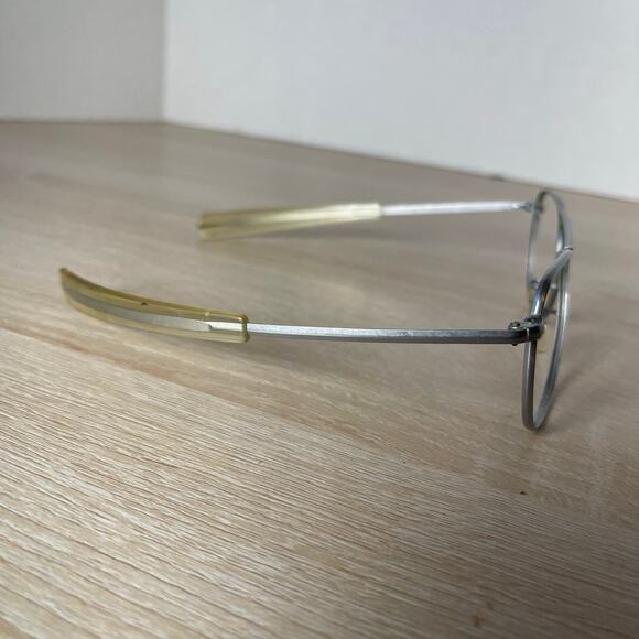 Vintage Randolph Engineering 5 1/2 Sunglasses Aviator Matte Chrome Metal 52-20 - Picture 9 of 9